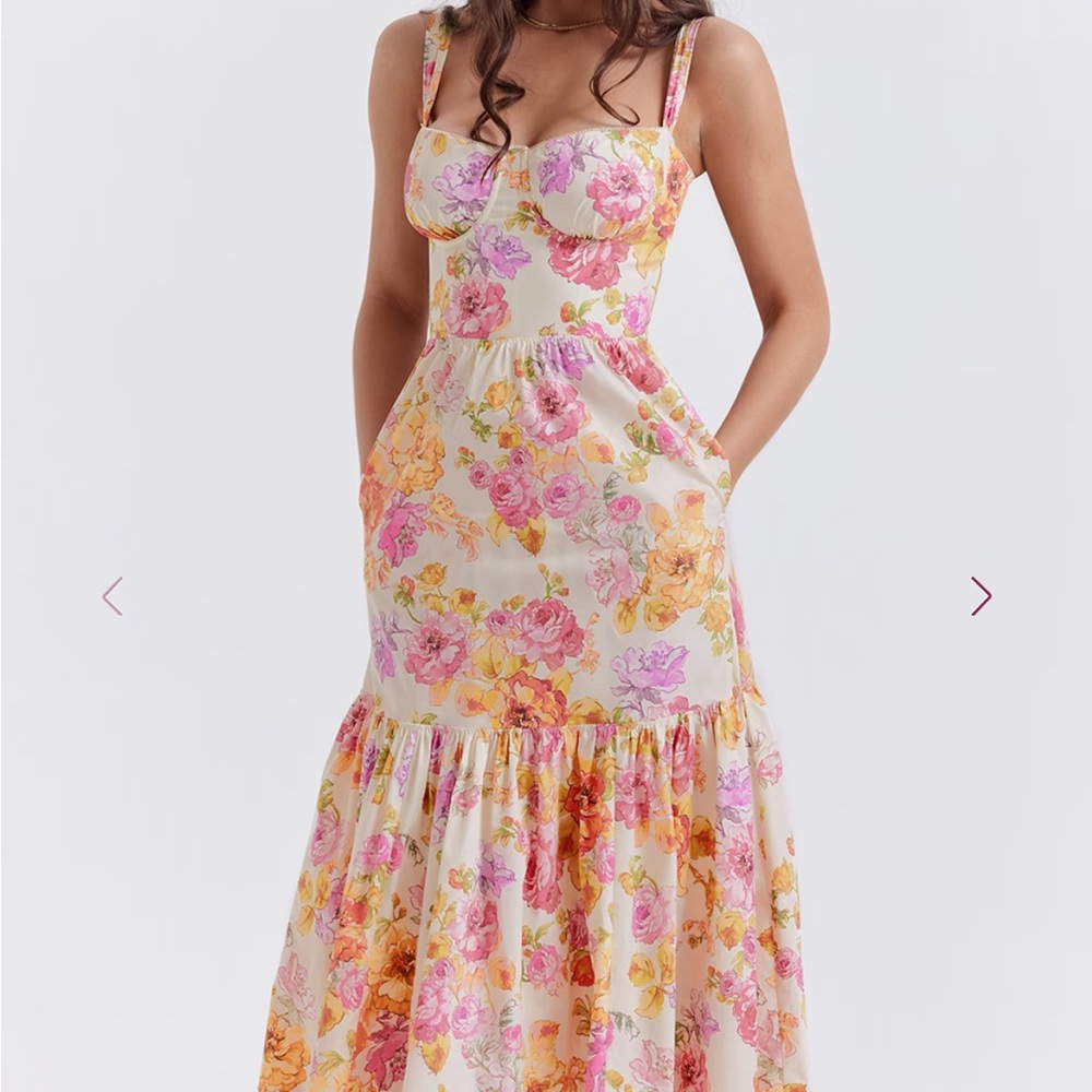 NWT House of CB Elia Midi Sundress - Picture 10 of 10